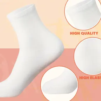 Calcetines casuales para adultos (medias blancas) — imagen 2