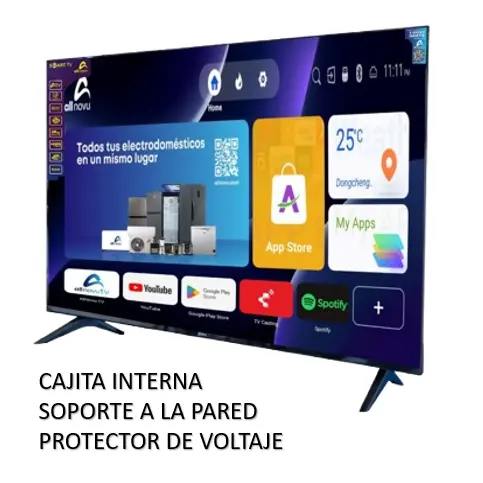 TV  43″ ALL NOVU SMART TV CON CAJITA INTERNA — imagen 1