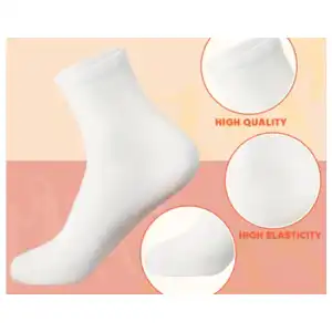 Calcetines casuales para adultos (medias blancas) miniatura 2