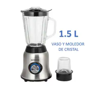 LICUADORA PREMIER VASO CRISTAL 1.5L + MOLEDOR miniatura 2