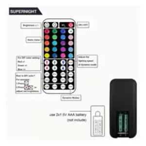 Tira de luz LED RGB 15M/50 pies miniatura 2